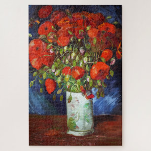 Vincent Van Gogh Vase mit roten Poppies Puzzle