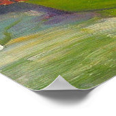 Vincent Van Gogh - Vase mit Zinnias Poster (Ecke)