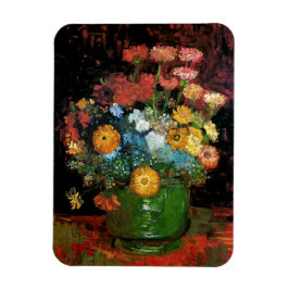 Vincent van Gogh - Vase mit Zinnias-schöner Kunst Magnet