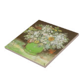 Vincent van Gogh - Vase mit Zinnias und Blume Fliese (Seite)