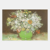 Vincent van Gogh - Vase mit Zinnias und Blume Geschenkpapier Set (Vorderseite 3)