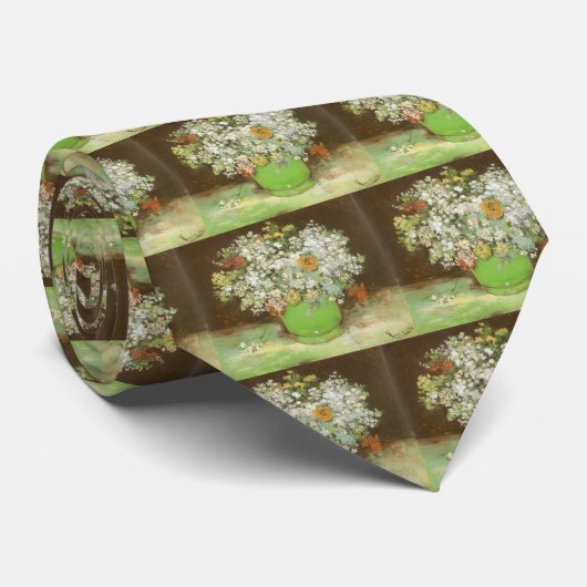 Vincent van Gogh - Vase mit Zinnias und Blume Krawatte (Gerollt)