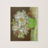 Vincent van Gogh - Vase mit Zinnias und Blume Puzzle (Vertikal)