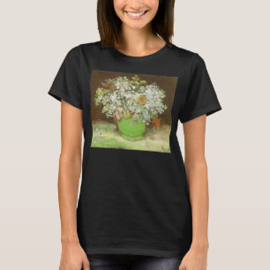 Vincent van Gogh - Vase mit Zinnias und Blume T-Shirt