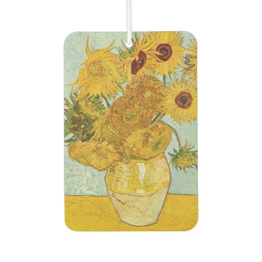 Vincent Van Gogh - Vase mit zwölf Sonnenblumen Autolufterfrischer (Vorderseite)