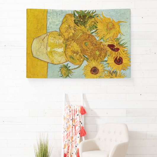 Vincent Van Gogh - Vase mit zwölf Sonnenblumen Banner (InSitu)