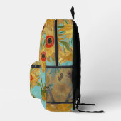 Vincent Van Gogh - Vase mit zwölf Sonnenblumen Bedruckter Rucksack (Rechts)