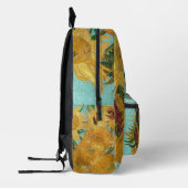 Vincent Van Gogh - Vase mit zwölf Sonnenblumen Bedruckter Rucksack (Links)