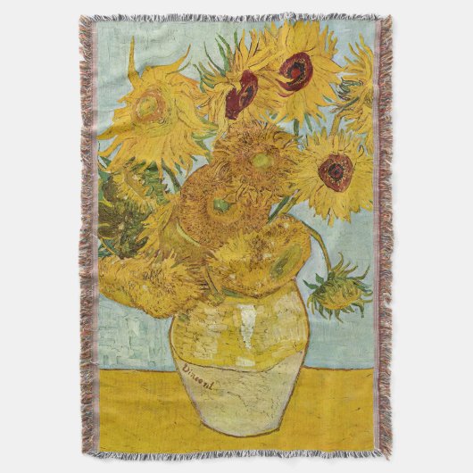 Vincent Van Gogh - Vase mit zwölf Sonnenblumen Decke (Vorderseite Vertikal)