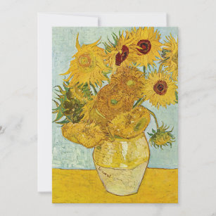 Vincent Van Gogh - Vase mit zwölf Sonnenblumen Einladung