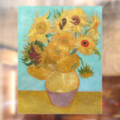 Vincent Van Gogh - Vase mit zwölf Sonnenblumen Fensteraufkleber (Blatt 2)