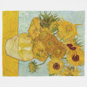 Vincent Van Gogh - Vase mit zwölf Sonnenblumen Fleecedecke (Vorderseite (Horizontal))