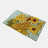 Vincent Van Gogh - Vase mit zwölf Sonnenblumen Fußmatte (Schrägansicht)