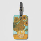 Vincent van Gogh - Vase mit zwölf Sonnenblumen Gepäckanhänger (Vorderseite Vertikal)