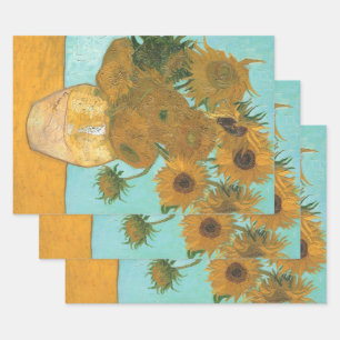 Vincent van Gogh - Vase mit zwölf Sonnenblumen Geschenkpapier Set