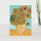 Vincent van Gogh - Vase mit zwölf Sonnenblumen Karte (Vorderseite)