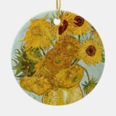 Vincent Van Gogh - Vase mit zwölf Sonnenblumen Keramik Ornament (Vorne)