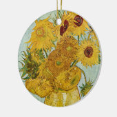 Vincent Van Gogh - Vase mit zwölf Sonnenblumen Keramik Ornament (Links)