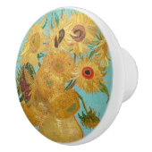 Vincent Van Gogh - Vase mit zwölf Sonnenblumen Keramikknauf (Rechts)