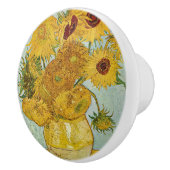 Vincent Van Gogh - Vase mit zwölf Sonnenblumen Keramikknauf (Rechts)