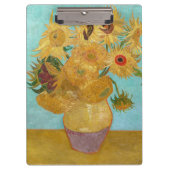 Vincent Van Gogh - Vase mit zwölf Sonnenblumen Klemmbrett (Vorderseite)