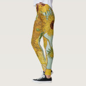 Vincent Van Gogh - Vase mit zwölf Sonnenblumen Leggings (Links)