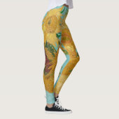 Vincent Van Gogh - Vase mit zwölf Sonnenblumen Leggings (Rechts)