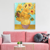 Vincent Van Gogh - Vase mit zwölf Sonnenblumen Leinwanddruck (Insitu (Wohnzimmer))