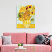 Vincent Van Gogh - Vase mit zwölf Sonnenblumen Leinwanddruck (Insitu (Wohnzimmer))