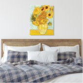 Vincent Van Gogh - Vase mit zwölf Sonnenblumen Leinwanddruck (Insitu (Schlafzimmer))