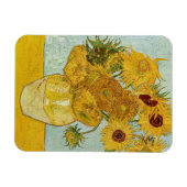 Vincent Van Gogh - Vase mit zwölf Sonnenblumen Magnet (Horizontal)