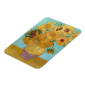 Vincent Van Gogh - Vase mit zwölf Sonnenblumen Magnet (Linke Seite)