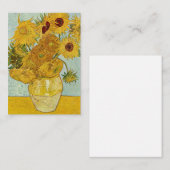 Vincent Van Gogh - Vase mit zwölf Sonnenblumen Mitteilungskarte (Vorne/Hinten)