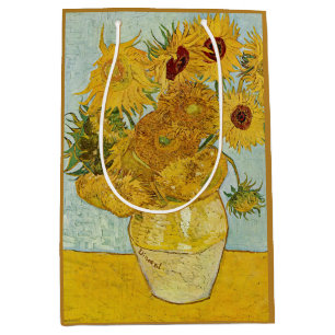 Vincent Van Gogh - Vase mit zwölf Sonnenblumen Mittlere Geschenktüte