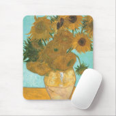 Vincent van Gogh - Vase mit zwölf Sonnenblumen Mousepad (Mit Mouse)