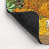Vincent Van Gogh - Vase mit zwölf Sonnenblumen Mousepad (Ecke)