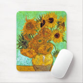 Vincent Van Gogh - Vase mit zwölf Sonnenblumen Mousepad (Mit Mouse)