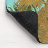 Vincent van Gogh - Vase mit zwölf Sonnenblumen Mousepad (Ecke)