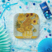 Vincent Van Gogh - Vase mit zwölf Sonnenblumen Pappteller (Party)