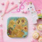 Vincent Van Gogh - Vase mit zwölf Sonnenblumen Pappteller (Party)