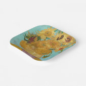 Vincent Van Gogh - Vase mit zwölf Sonnenblumen Pappteller (Gewinkelt)