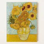 Vincent Van Gogh - Vase mit zwölf Sonnenblumen Planer (Rückseite)