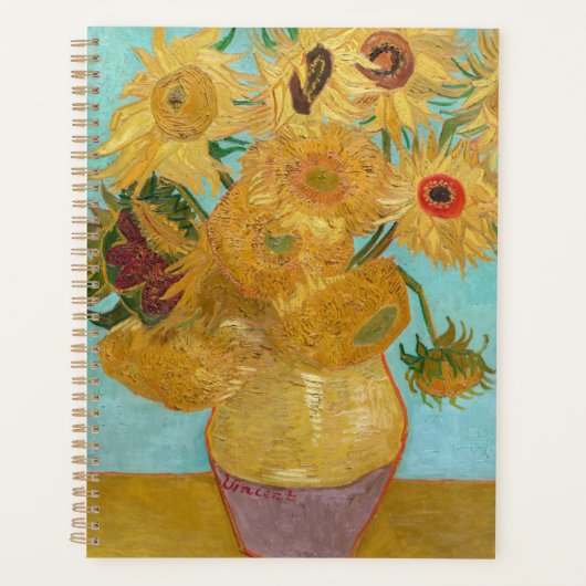 Vincent Van Gogh - Vase mit zwölf Sonnenblumen Planer (Vorderseite)