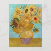 Vincent Van Gogh - Vase mit zwölf Sonnenblumen Postkarte (Vorderseite)