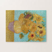 Vincent Van Gogh - Vase mit zwölf Sonnenblumen Puzzle (Horizontal)