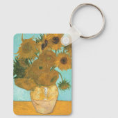 Vincent van Gogh - Vase mit zwölf Sonnenblumen Schlüsselanhänger (Rückseite)
