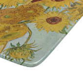 Vincent Van Gogh - Vase mit zwölf Sonnenblumen Schneidebrett (Ecke)