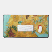 Vincent Van Gogh - Vase mit zwölf Sonnenblumen Schreibtischunterlage (Tastatur & Maus)