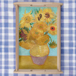Vincent Van Gogh - Vase mit zwölf Sonnenblumen Serviertablett<br><div class="desc">Vase mit zwölf Sonnenblumen / Vase avec duze tururnesols - Vincent Van Gogh,  Januar 1889 - Sonnenblumen 1889 Wiederholung der dritten Version (F455)</div>