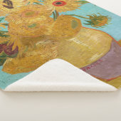 Vincent Van Gogh - Vase mit zwölf Sonnenblumen Sherpadecke (3/4)